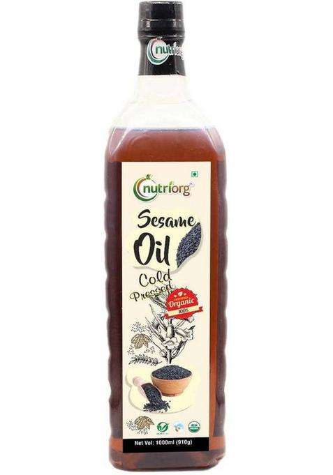 Nutriorg Certified Organic Sesame Oil Plastic Bottle (1000 Ml)