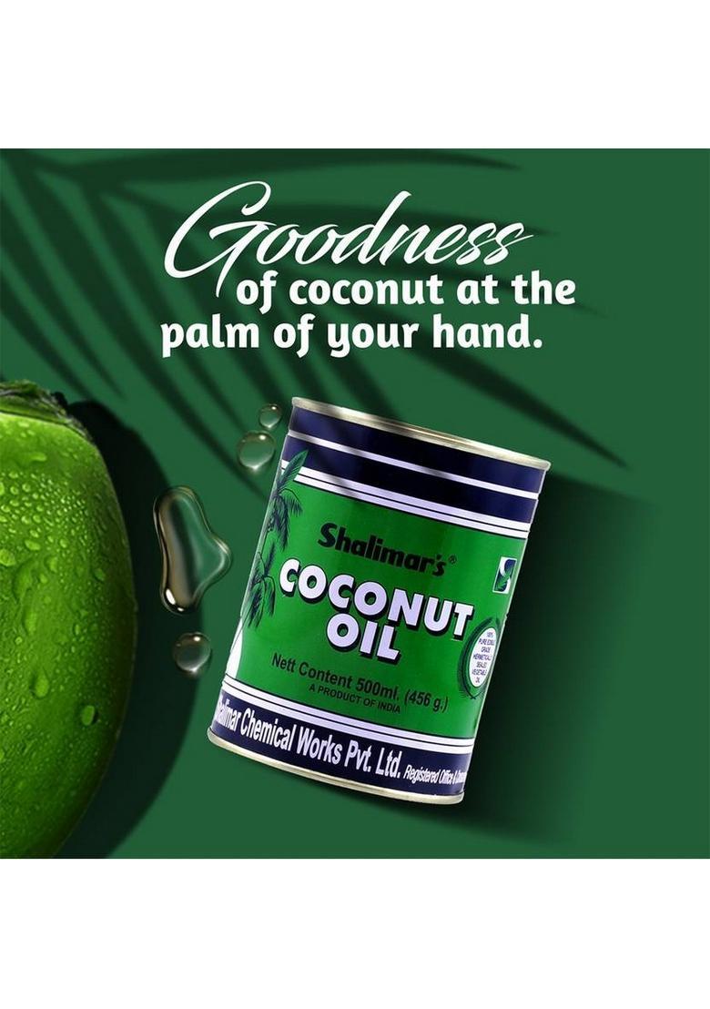 Shalimars Coconut Oil Tin 500Ml * 2 (2 X 500 Ml)