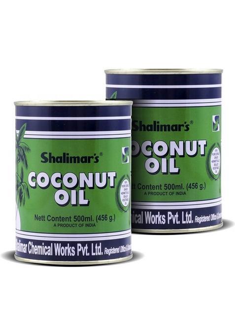Shalimars Coconut Oil Tin 500Ml * 2 (2 X 500 Ml)