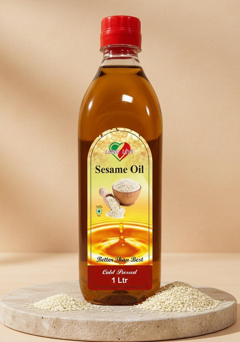 Long Live Organic Extra Virgin Sesame Oil Can (1 L)