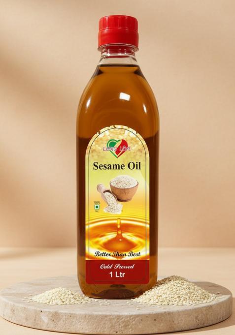 Long Live Organic Extra Virgin Sesame Oil Can (1 L)