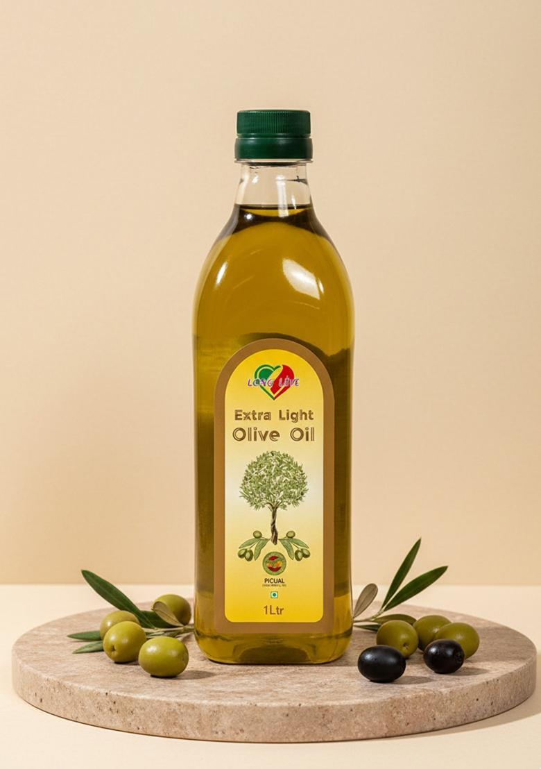 Long Live Extra Light Olive Oil First Cold Pressed(Imported From Italy) -1 Ltr Plastic Bottle (1 L)