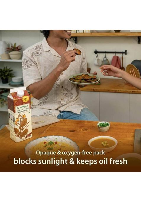 Gramiyaa Wood Cold Pressed Mustard Oil