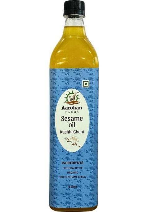 Aarohan Farms Sesame_Oil Sesame Oil Plastic Bottle (1 Kg)