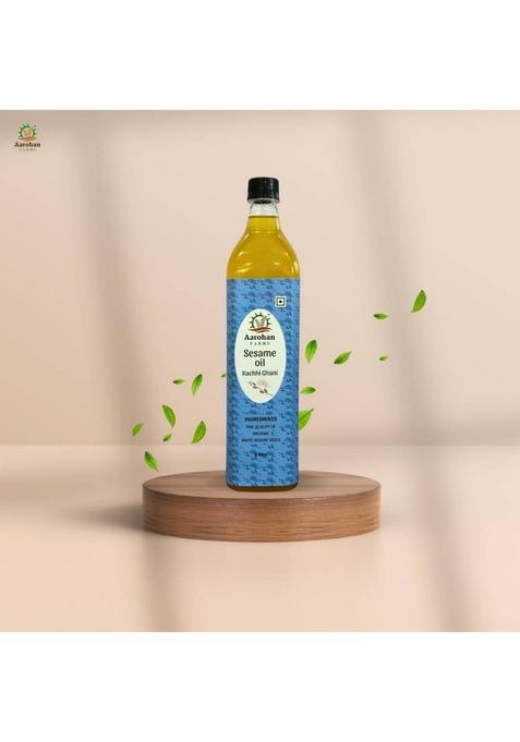 Aarohan Farms Sesame_Oil Sesame Oil Plastic Bottle (1 Kg)