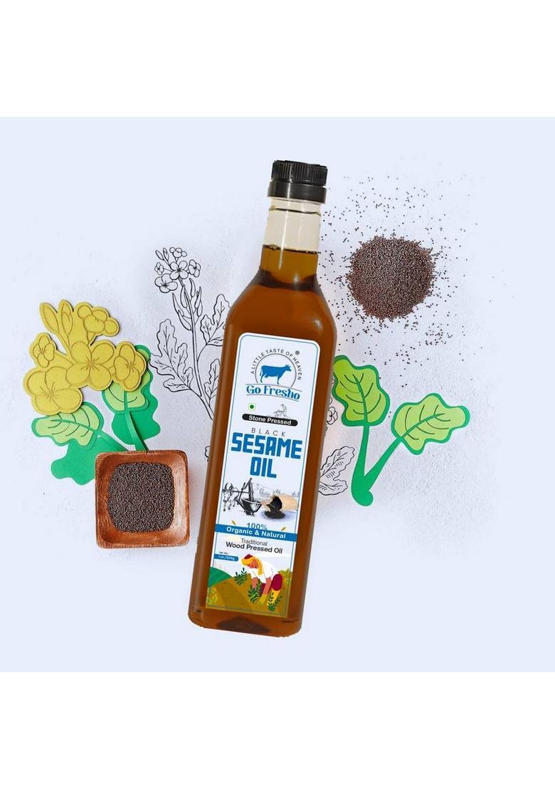 Go Fresho Cold Pressed Mustard Oil | 100% Pure, Organic & Natural Pet Bottle (1 L)