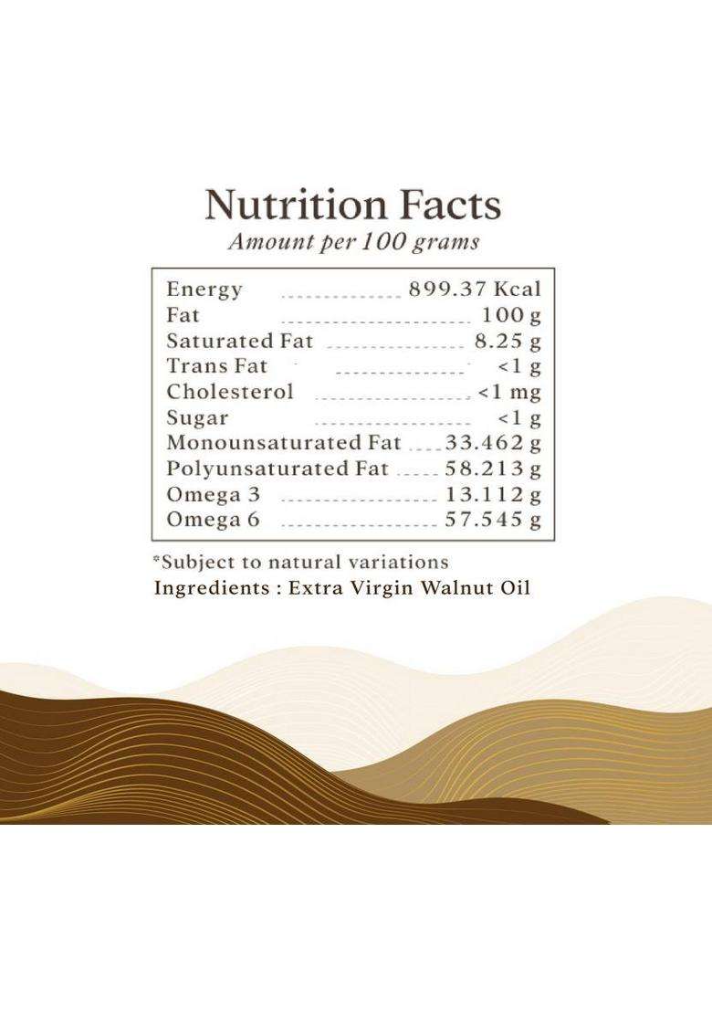 Multano Pro Cold Pressed Walnut Oil ( 50Ml ) Pet Bottle (50 Ml) - Indya