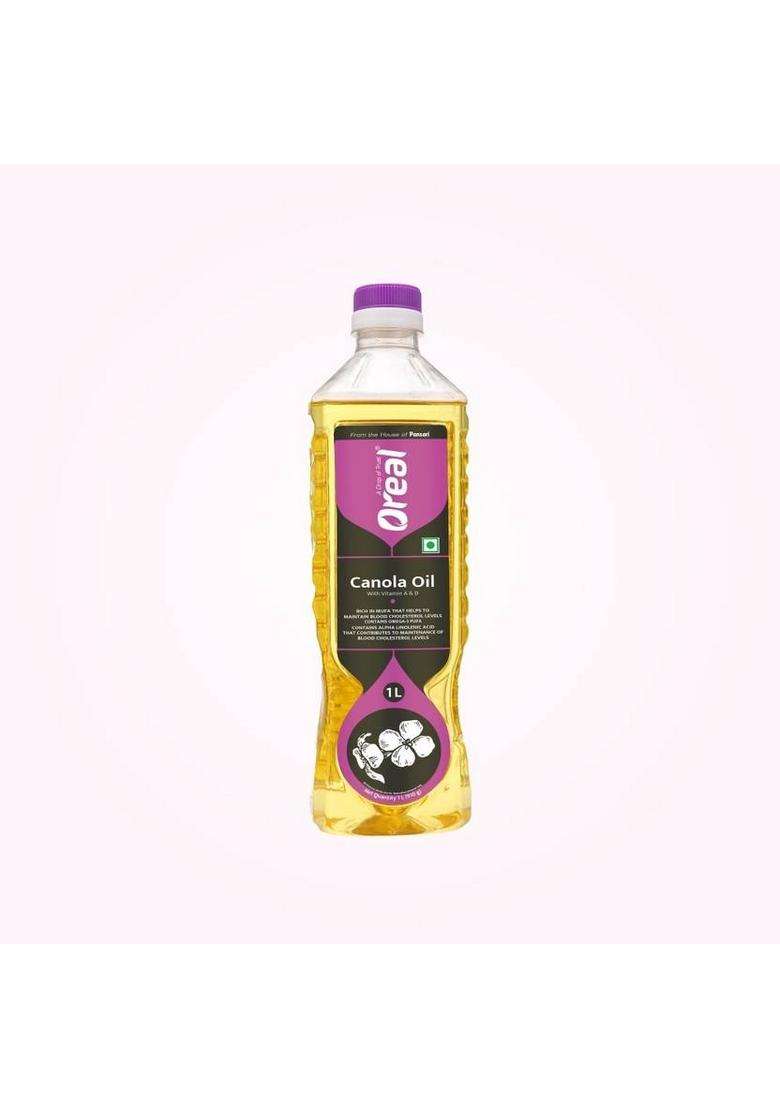 Oreal Canola Oil Plastic Bottle (1 L) - Indya