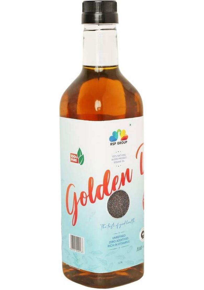 Rsp Wood Pressed (Marachekku) 100% Pure Unrefined Edible Multipurpose Virgin Cooking Sesame Oil Plastic Bottle (1 L)