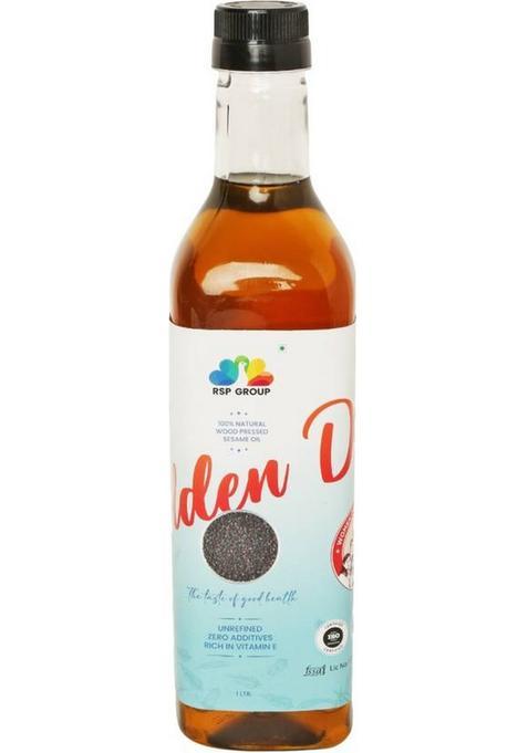 Rsp Wood Pressed (Marachekku) 100% Pure Unrefined Edible Multipurpose Virgin Cooking Sesame Oil Plastic Bottle (1 L)