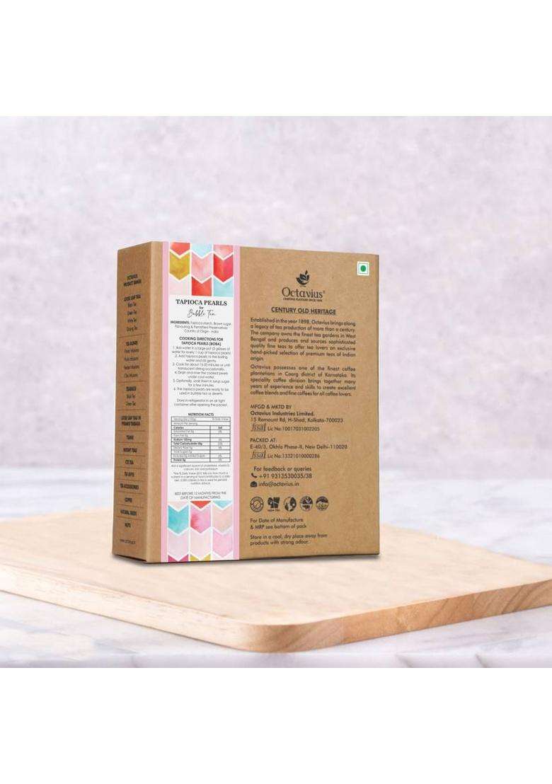 Octavius Bubble Tea Tapioca Pearl With 10 Thick Straws Coffee Beans&nbsp;&nbsp;(200 G) - Indya