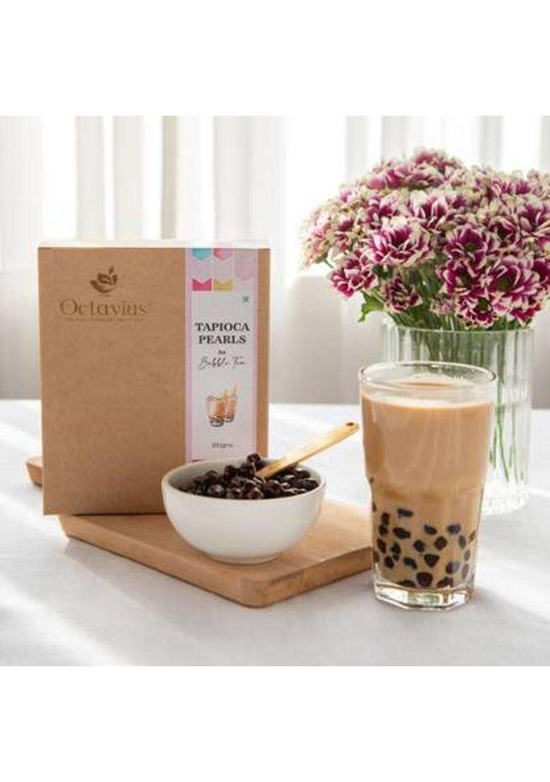 Octavius Bubble Tea Tapioca Pearl With 10 Thick Straws Coffee Beans&nbsp;&nbsp;(200 G) - Indya