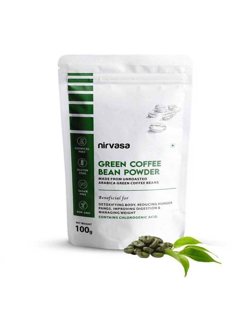 Nirvasa Unroasted Arabica Green Powder For Effective Weight Management Coffee Beans (100 G, Green Coffee Flavoured)
