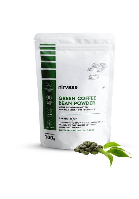Nirvasa Unroasted Arabica Green Powder For Effective Weight Management Coffee Beans (100 G, Green Coffee Flavoured)