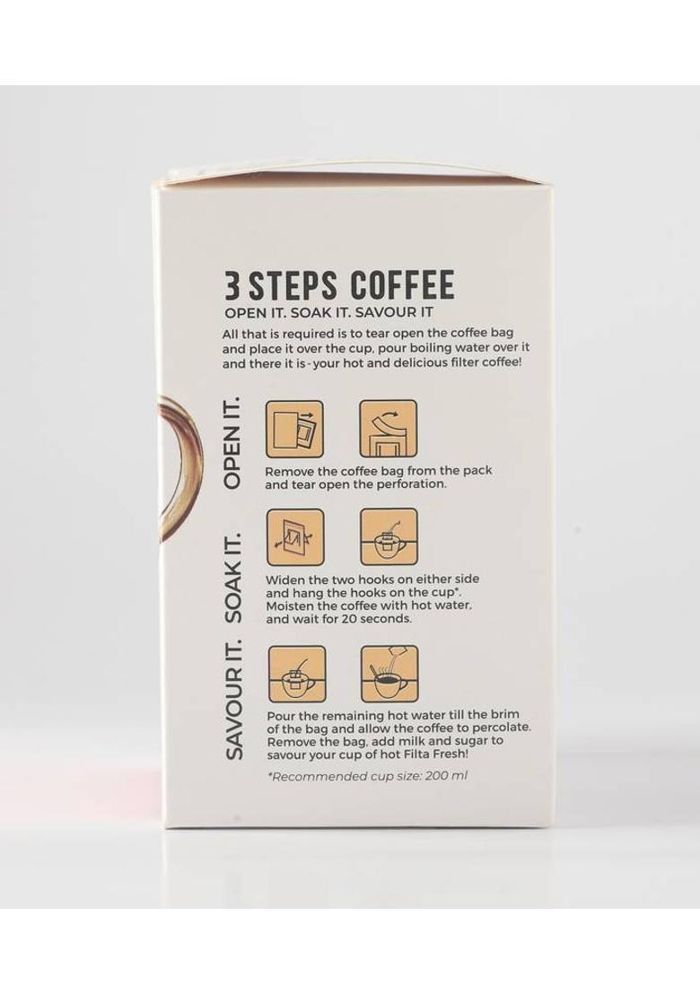 Cafe Coffee Day Filta Fresh Classic Chicory Blended Coffee | Pack Of 2 | 10 Sachets In Each | Filter Coffee (2 X 100 G, Chicory Flavoured)