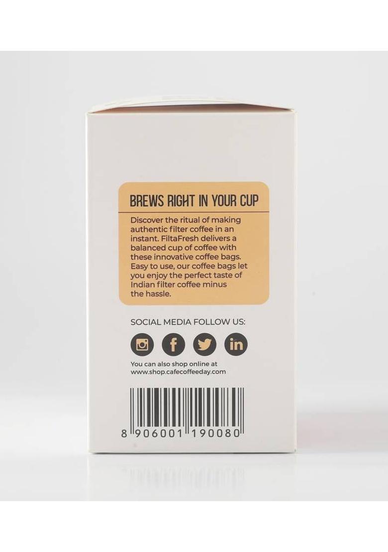 Cafe Coffee Day Filta Fresh Classic Chicory Blended Coffee | Pack Of 2 | 10 Sachets In Each | Filter Coffee (2 X 100 G, Chicory Flavoured)