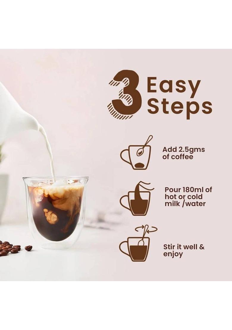 Bevzilla 50 Grams X 4 Flavoured Strong Coffee Powder Instant Coffee (4 X 50 G, Assorted Flavoured)