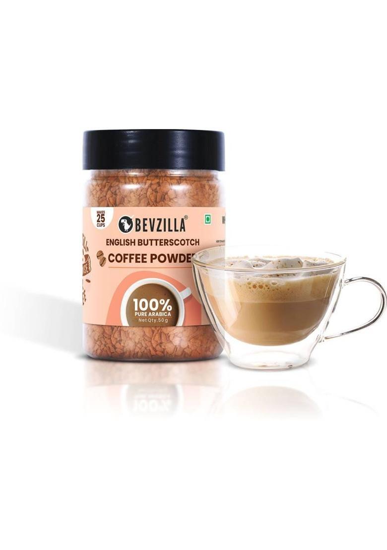 Bevzilla 50 Grams X 4 Flavoured Strong Coffee Powder Instant Coffee (4 X 50 G, Assorted Flavoured)