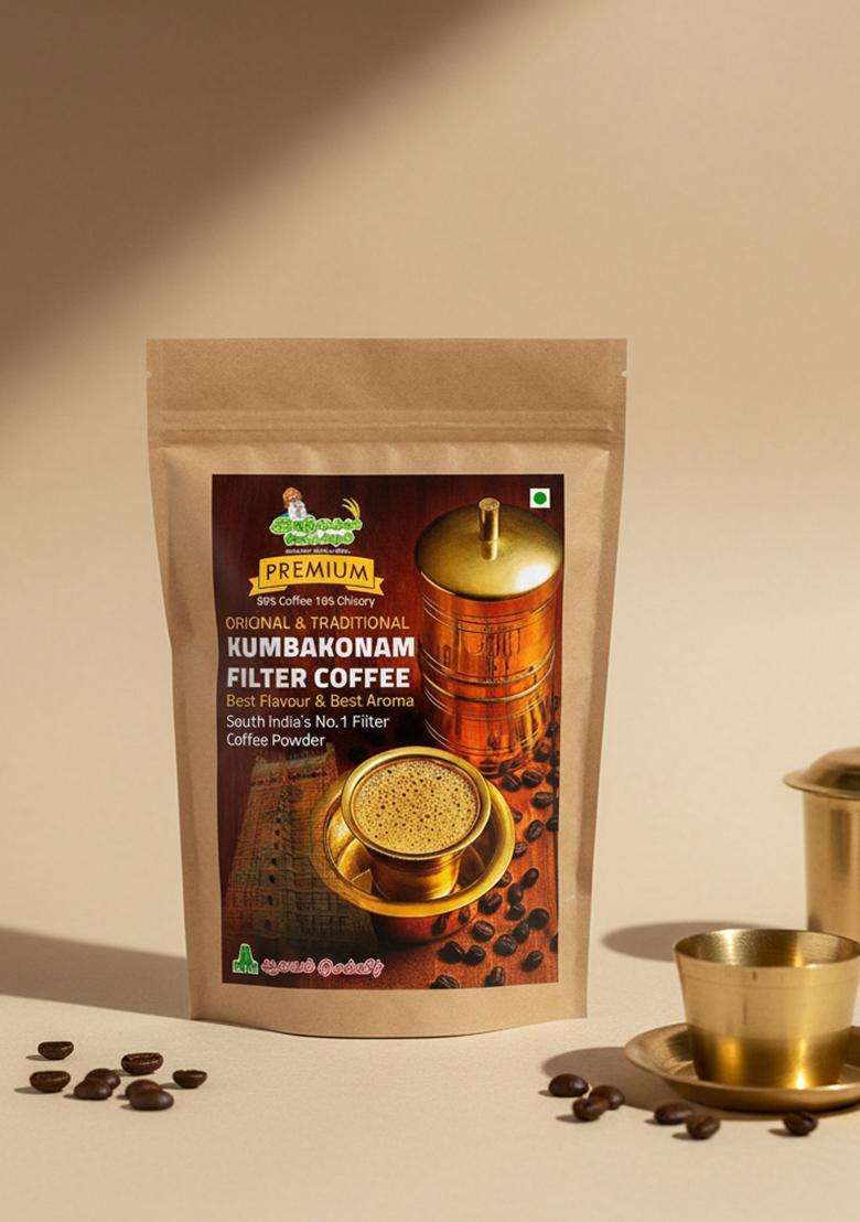 Iyarkkayin Pokkisham Traditional Authentic Kumbakonam Filter Coffee Powder - Premium 90:10. Filter Coffee&nbsp;&nbsp;(500 G, Chicory Flavoured) - Indya