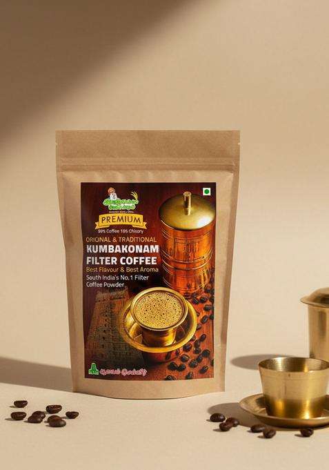 Iyarkkayin Pokkisham Traditional Authentic Kumbakonam Filter Coffee Powder - Premium 90:10. Filter Coffee&nbsp;&nbsp;(500 G, Chicory Flavoured)