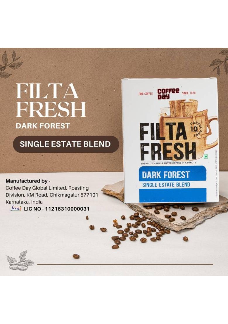 Café Coffee Day Filta Fresh Dark Forest Coffee Bags (2X10 Bags)