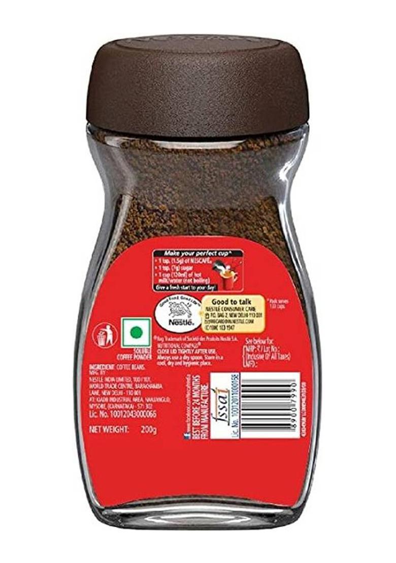 Nescafe Classic Pure Soluble Granule Coffee Jar, Instant Coffee (2 X 200 G, Chocolate Flavoured)