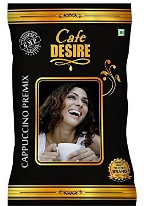 Cafe Desire Cappuccino Premix 1Kg | Makes 80 Cups | 3 In 1 | Use Manually