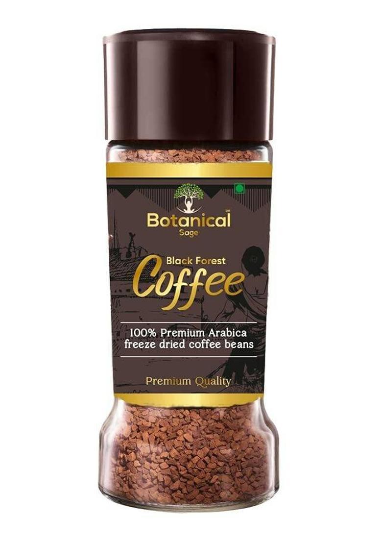 Botanical Sage Black Forest Instant Coffee | 100% Arabica Freeze Dried | Flavored Coffee | Instant Coffee (100 G)