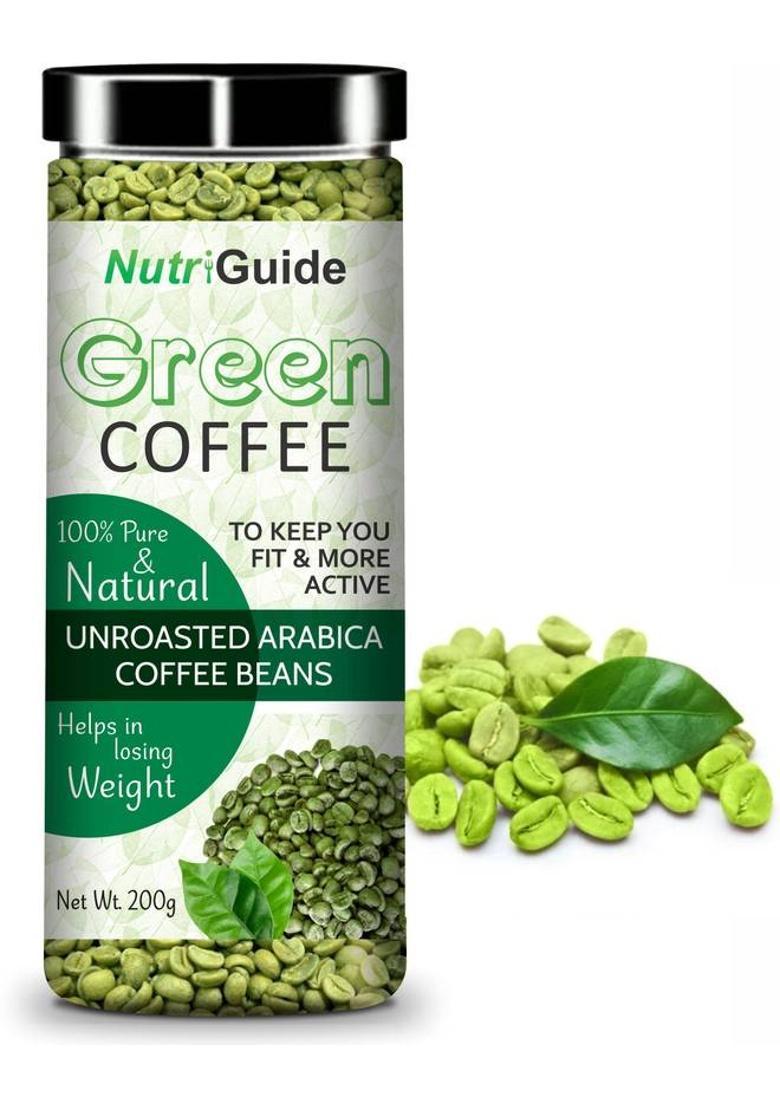 Nutri Guide Organic Green Coffee Beans For Weight Loss Coffee Beans (200 G, Green Coffee Flavoured)