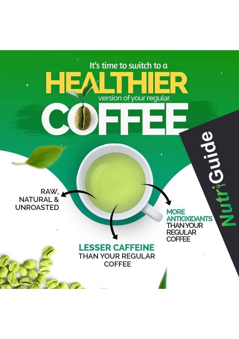 Nutri Guide Organic Green Coffee Beans For Weight Loss Coffee Beans (200 G, Green Coffee Flavoured)