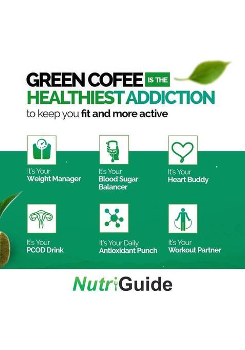 Nutri Guide Organic Green Coffee Beans For Weight Loss Coffee Beans (200 G, Green Coffee Flavoured)