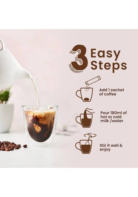 Bevzilla Instant Coffee Powder 45 Hazelnut Flavored Instant Coffee Sachets Instant Coffee (90 G, Hazelnut Flavoured)