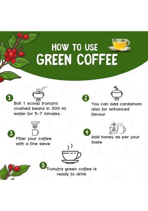 Trunutra Green Coffee, For Weight Loss Rich In Natural Antioxidant Green Coffee Beans Coffee Beans (800 G, Green Coffee Flavoured)