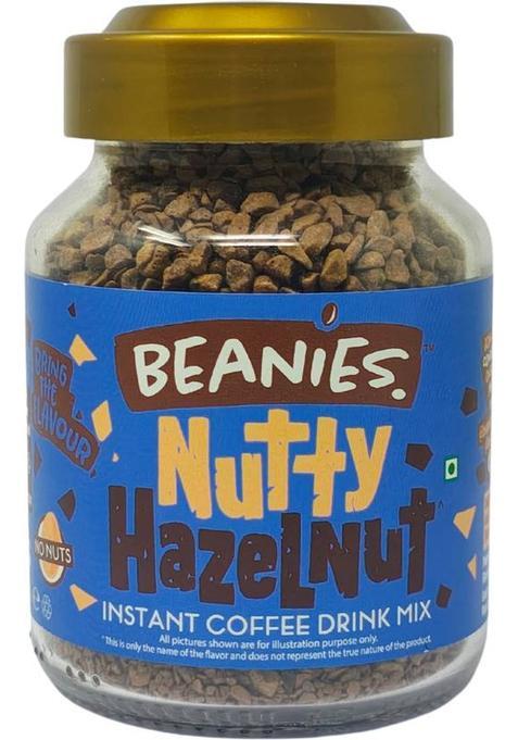 Beanies Nutty Hazelnut Flavour Instant Coffee, 50G Instant Coffee (50 G, Hazelnut Flavoured)