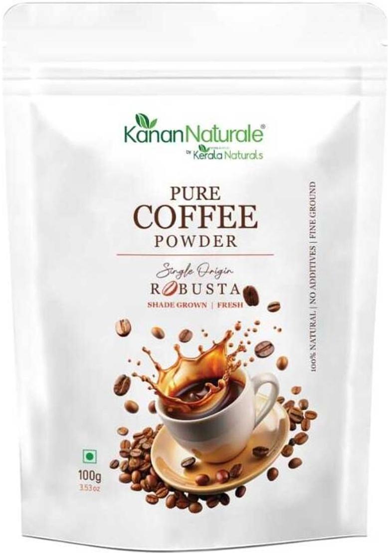 Kerala Naturals Pure Coffee(Robusta) Powder – Made From The Finest Robusta Beans 100Gm Roast & Ground Coffee (100 G, Pure Flavoured)