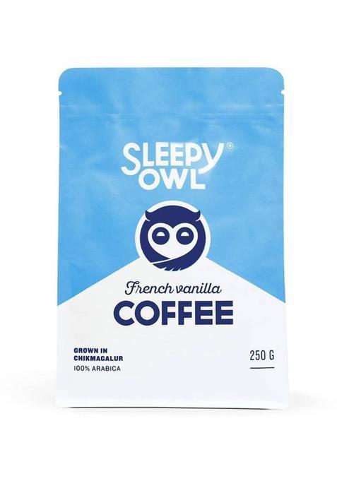 Sleepy Owl French Fine Grind | Moka Pot, Home Espresso | 100% Arabica Roast & Ground Coffee&nbsp;&nbsp;(250 G, Vanilla Flavoured)