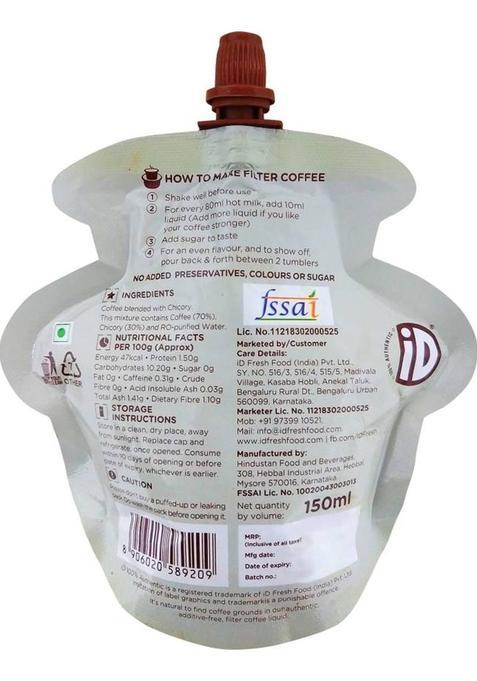 Id Strong Filter Coffee (150 Ml, Chicory Flavoured)