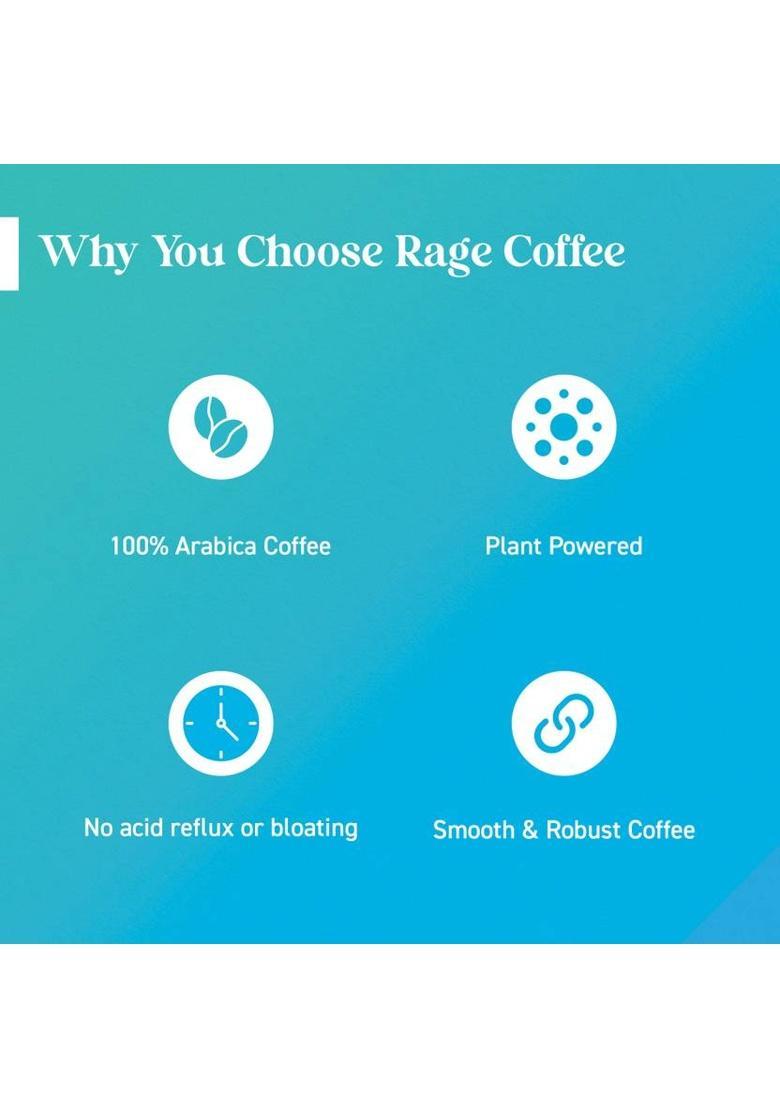 Rage Pack Of 4 Flavoured Instant Coffee (4 X 50 G, Chocolate, Caramel, Butterscotch, Hazelnut Flavoured)