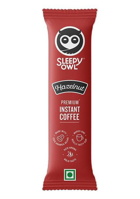 Sleepy Owl 100% Arabica Hazelnut Flavored Instant Coffee | 2G Instant Coffee&nbsp;&nbsp;(2 G, Hazelnut Flavoured)