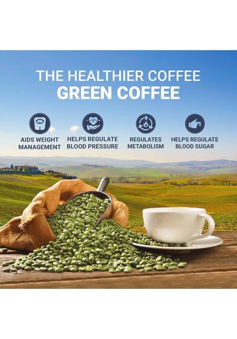 Vanalaya Green Coffee Bean Unroasted Arabica Organic Pure And Natural For Weight Loss Improve Energy Focus And Mood Coffee Beans (400 G, Green Coffee Flavoured)