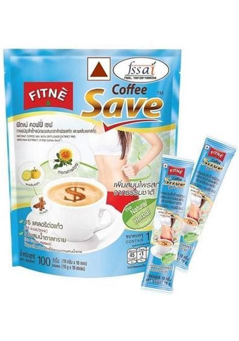 Fitne 3 In 1 Coffee Packets Mix With Herbs Cinnamon Safflower And Gaacinia Extract Instant Coffee (150 G)