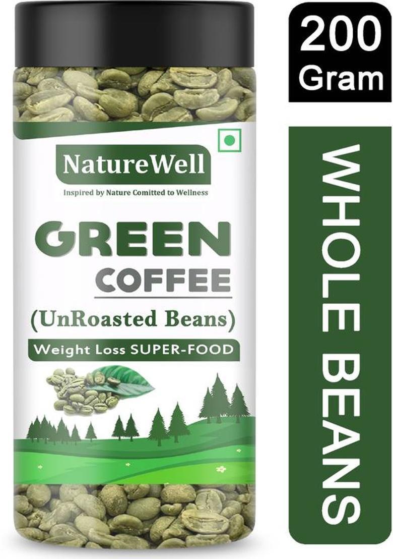 Naturewell Green Coffee Beans For Weight Loss/Fat Lose Coffee Beans (200 G)