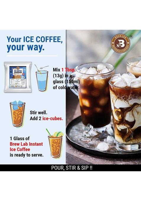 Brew Lab All In One Instant Ice Coffee | Perfect Blend Of Coffee Beans | Instant Coffee (1 Kg, Pure Flavoured)