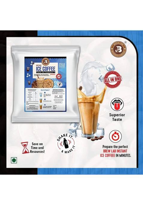 Brew Lab All In One Instant Ice Coffee | Perfect Blend Of Coffee Beans | Instant Coffee (1 Kg, Pure Flavoured)