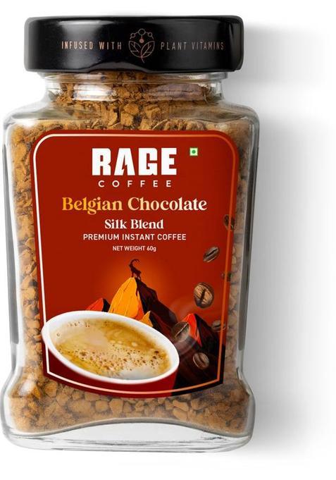 Rage Belgian Chocolate Silk Blend Flavoured Instant Coffee&nbsp;&nbsp;(60 G, Chocolate Flavoured)