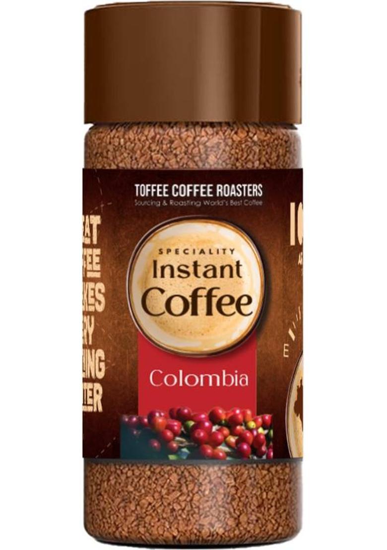 Toffee Coffee Roasters Colombia Speciality Instant Coffee | 100% Arabica | Ready In Seconds | Instant Coffee (100 G, Nut, Chocolate Flavoured)