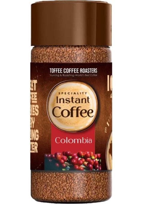 Toffee Coffee Roasters Colombia Speciality Instant Coffee | 100% Arabica | Ready In Seconds | Instant Coffee (100 G, Nut, Chocolate Flavoured)