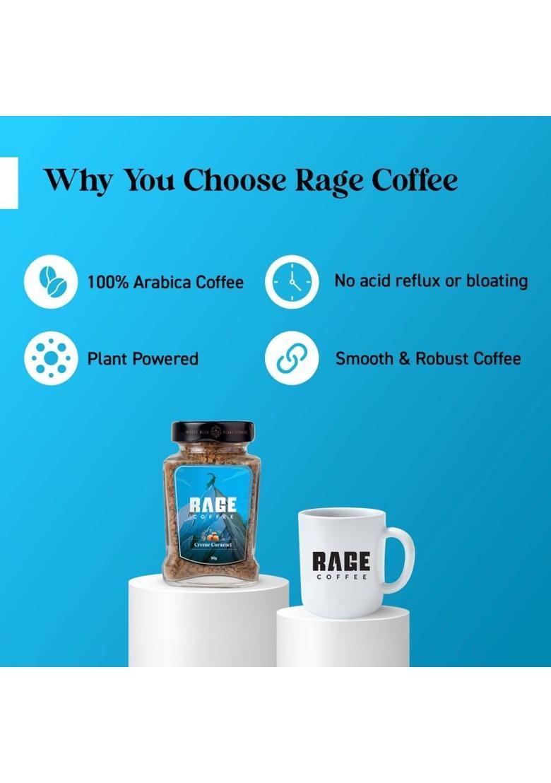 Rage Coffee 50 Gms Creme Caramel Flavoured Coffee