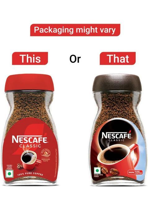 Nescafe Classic Coffee Powder Jar, 100% Pure Instant Coffee (90 G)