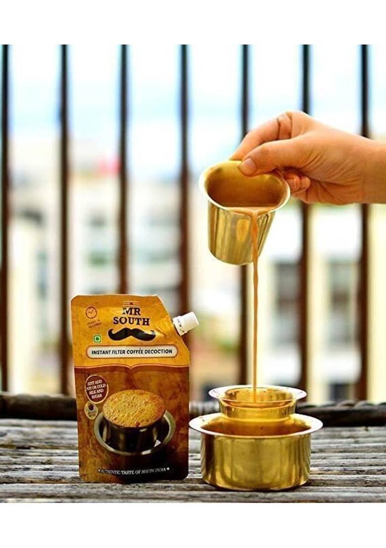 Mr. South Filter Coffee Liquid Decoction Instant Coffee (5 X 100 Ml, Green Coffee Flavoured)